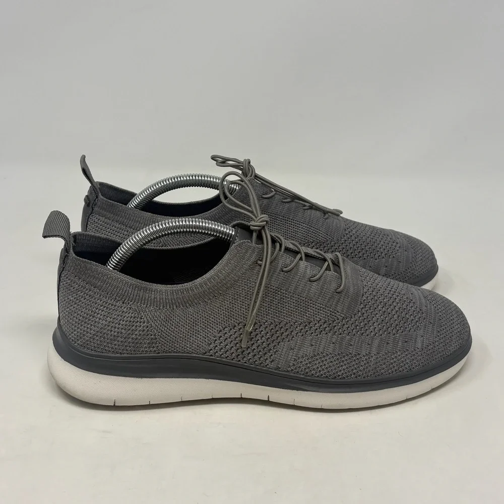 Kenneth Cole Brent Flex Wingtip Oxford‎ Shoes Mens 9.5 Gray Knit Flex System RF